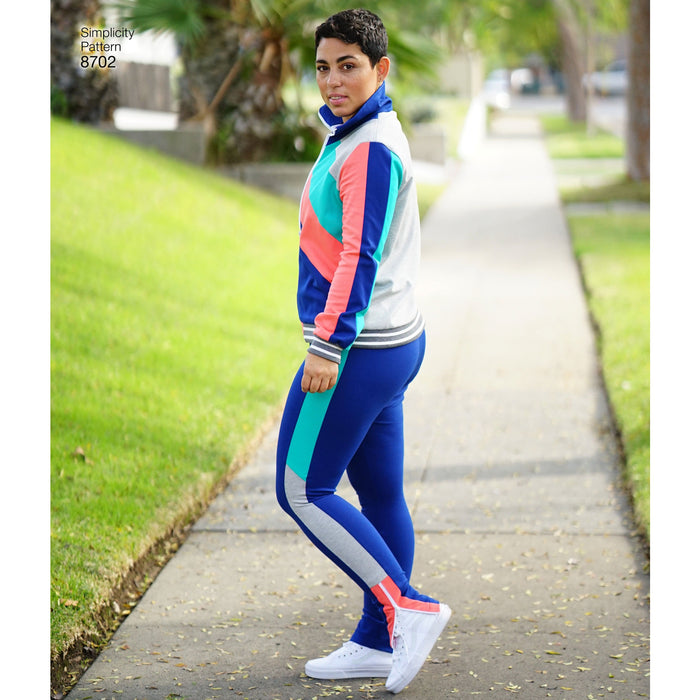 Simplicity Pattern 8702 track jacket from Jaycotts Sewing Supplies