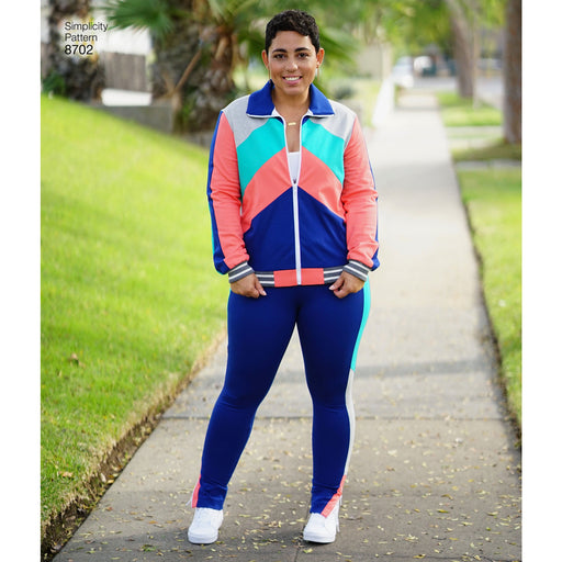 Simplicity Pattern 8702 track jacket from Jaycotts Sewing Supplies