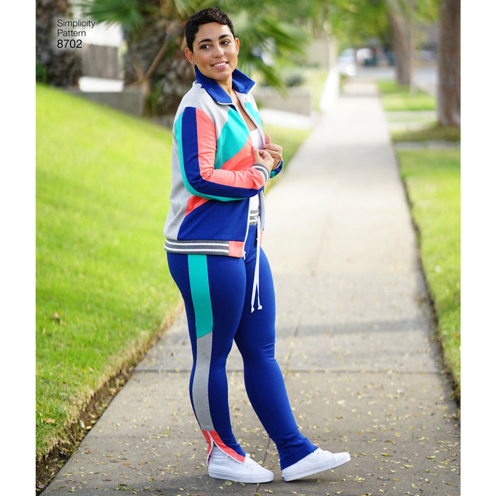 Simplicity Pattern 8702 track jacket from Jaycotts Sewing Supplies