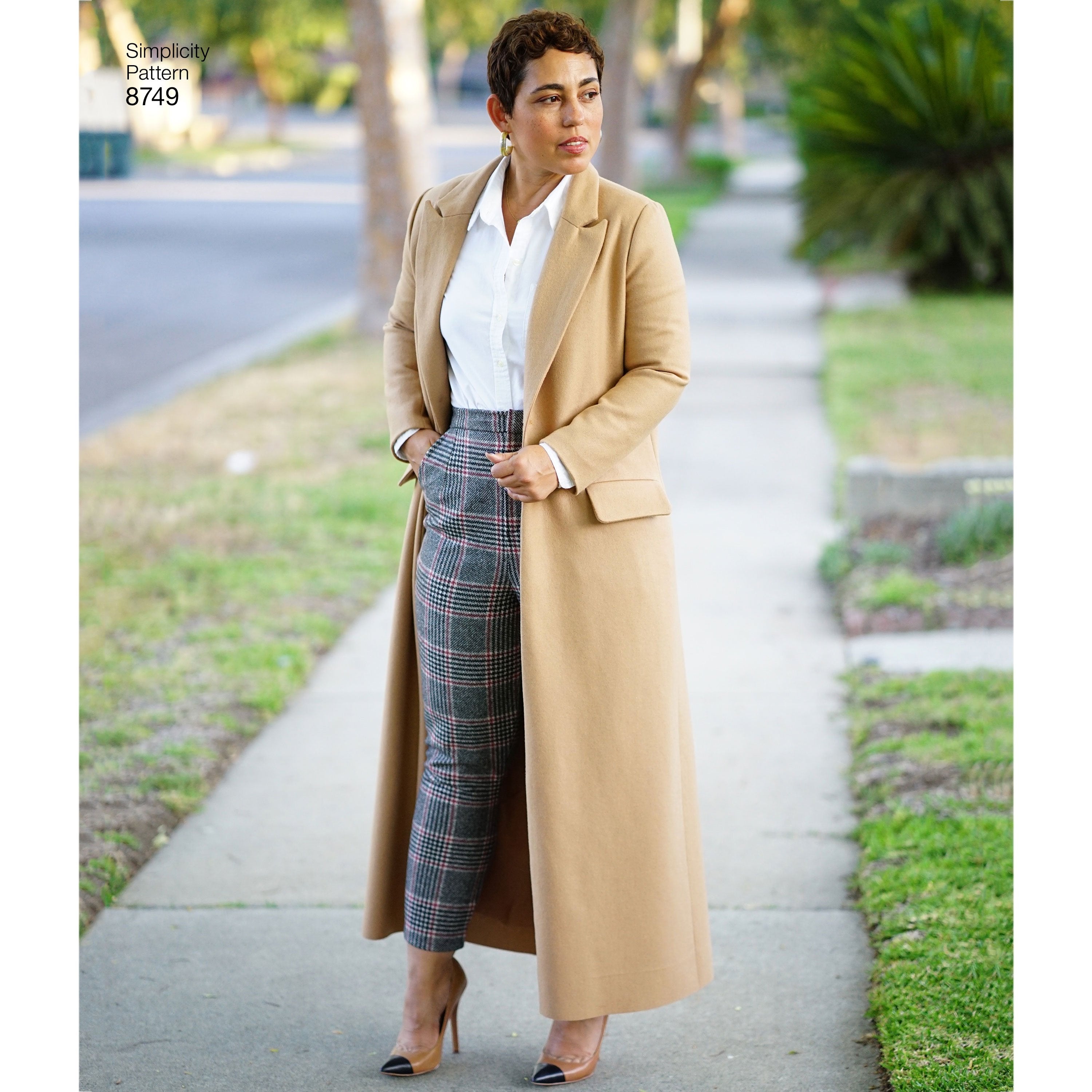 Simplicity Pattern 8749 Mimi G Style wool coat from Jaycotts Sewing Supplies