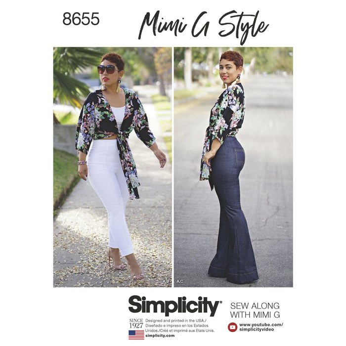 Simplicity Pattern 8655  high waisted pant from Jaycotts Sewing Supplies