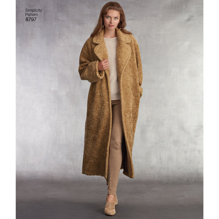 Simplicity Pattern 8797 lined coat from Jaycotts Sewing Supplies