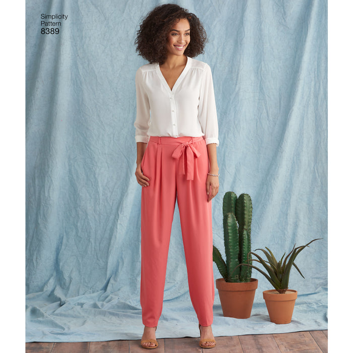 Simplicity Pattern 8389 Women's Trousers from Jaycotts Sewing Supplies