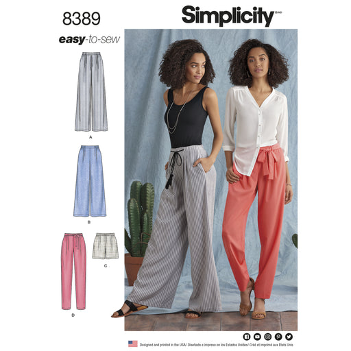 Simplicity Pattern 8389 Women's Trousers from Jaycotts Sewing Supplies