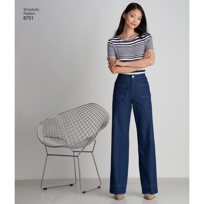 Simplicity Pattern 8701 womens trousers from Jaycotts Sewing Supplies