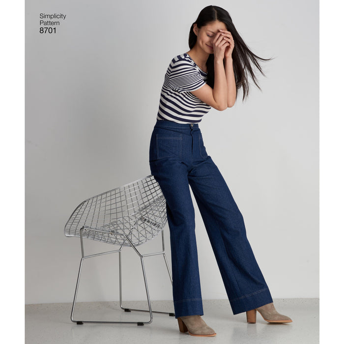 Simplicity Pattern 8701 womens trousers from Jaycotts Sewing Supplies