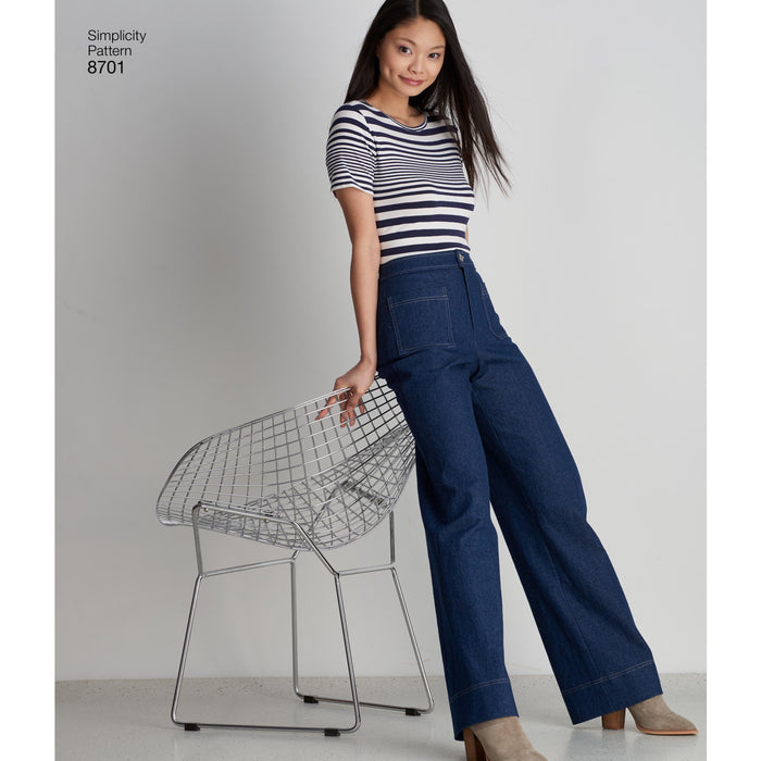 Simplicity Pattern 8701 womens trousers from Jaycotts Sewing Supplies