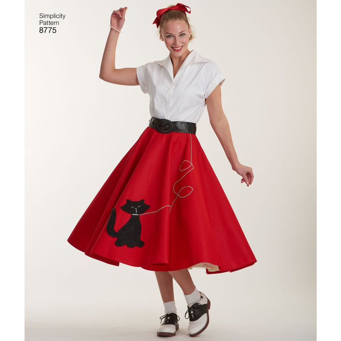 Simplicity Pattern 8775 rockabilly poodle skirts. from Jaycotts Sewing Supplies