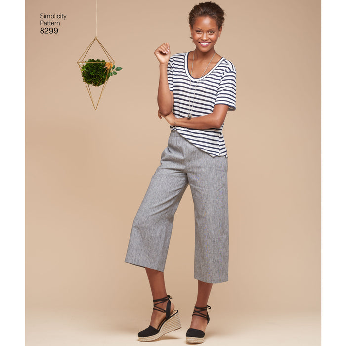 Simplicity Pattern 8299 misses skirts or trousers from Jaycotts Sewing Supplies