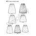 Simplicity Pattern 8211 Misses' Dirndl Skirts in Three Lengths from Jaycotts Sewing Supplies
