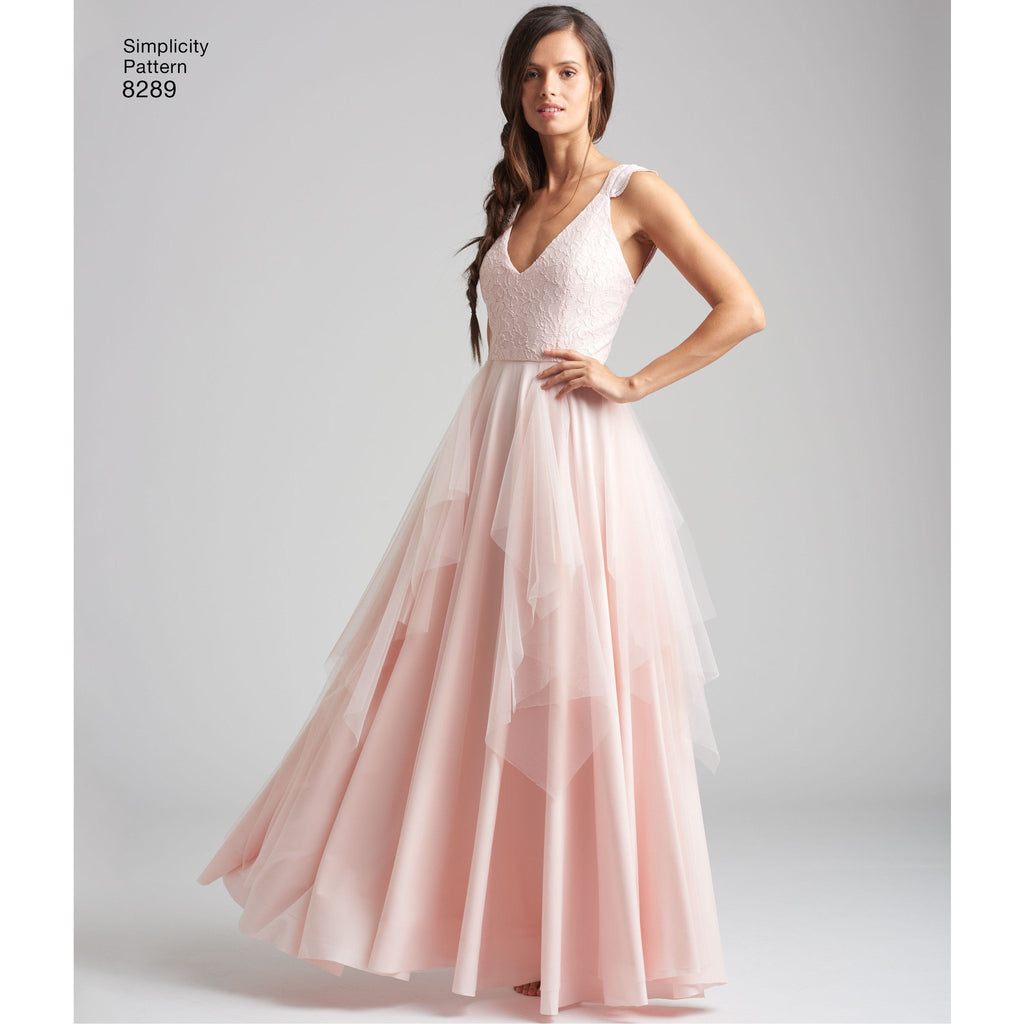 Simplicity Pattern 8289 misses special occasion dresses