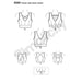 Simplicity Pattern 8560 womens knit sports bras from Jaycotts Sewing Supplies
