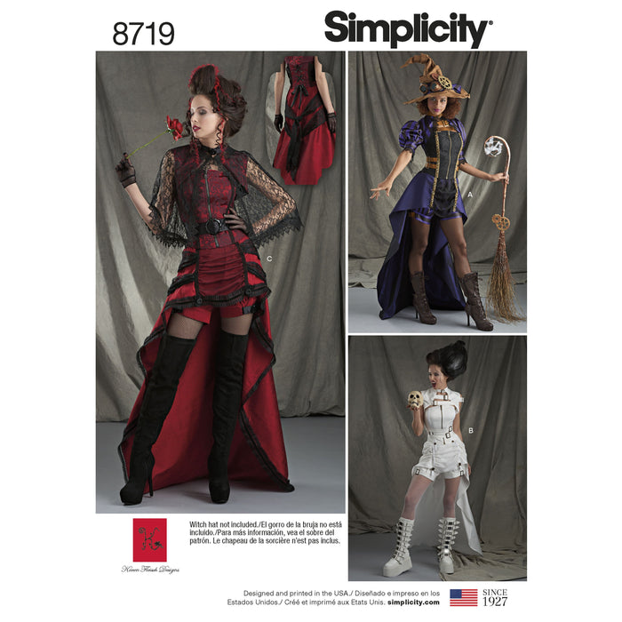 Simplicity Pattern 8719 steampunk-costumes from Jaycotts Sewing Supplies