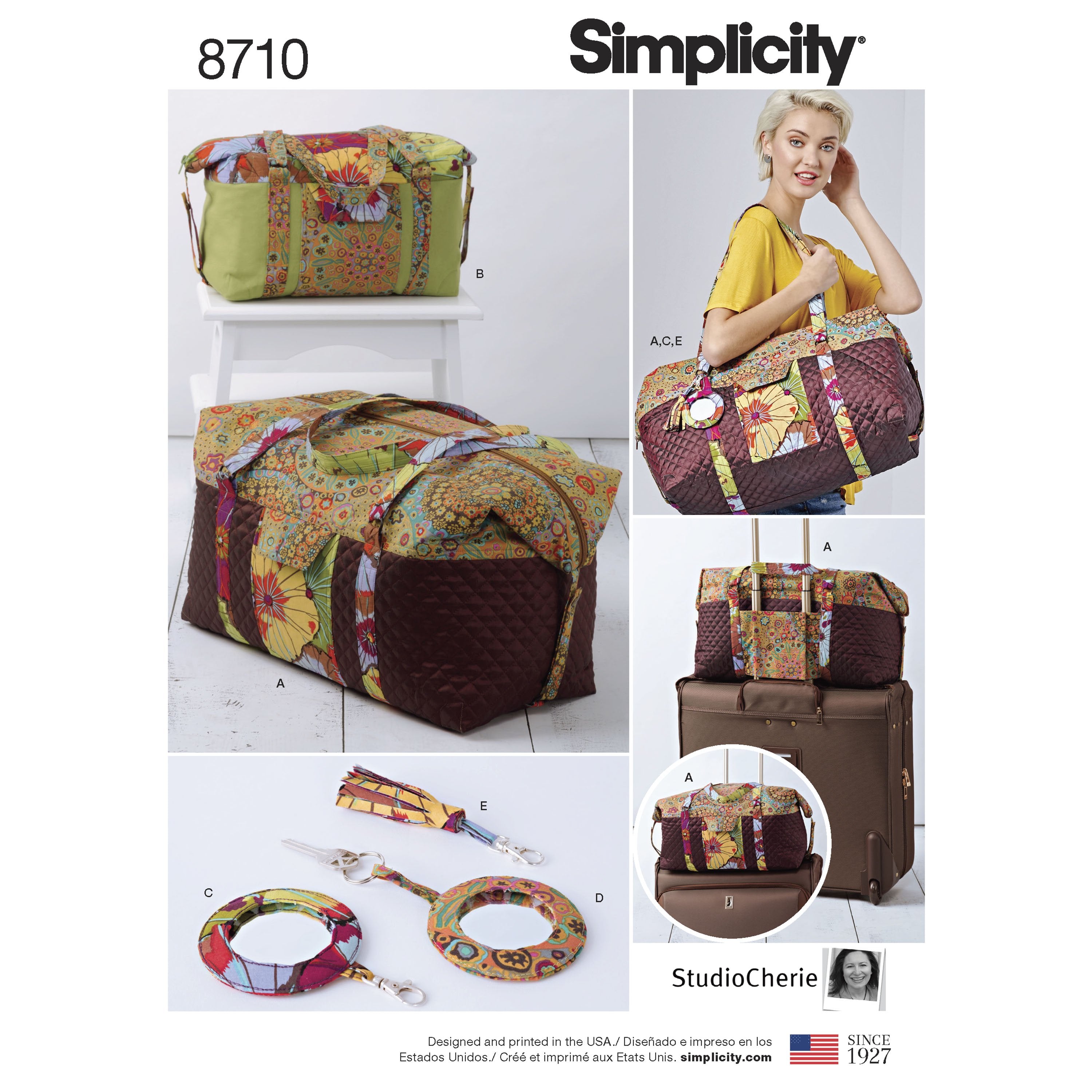Simplicity Pattern 8710 luggage bags from Jaycotts Sewing Supplies