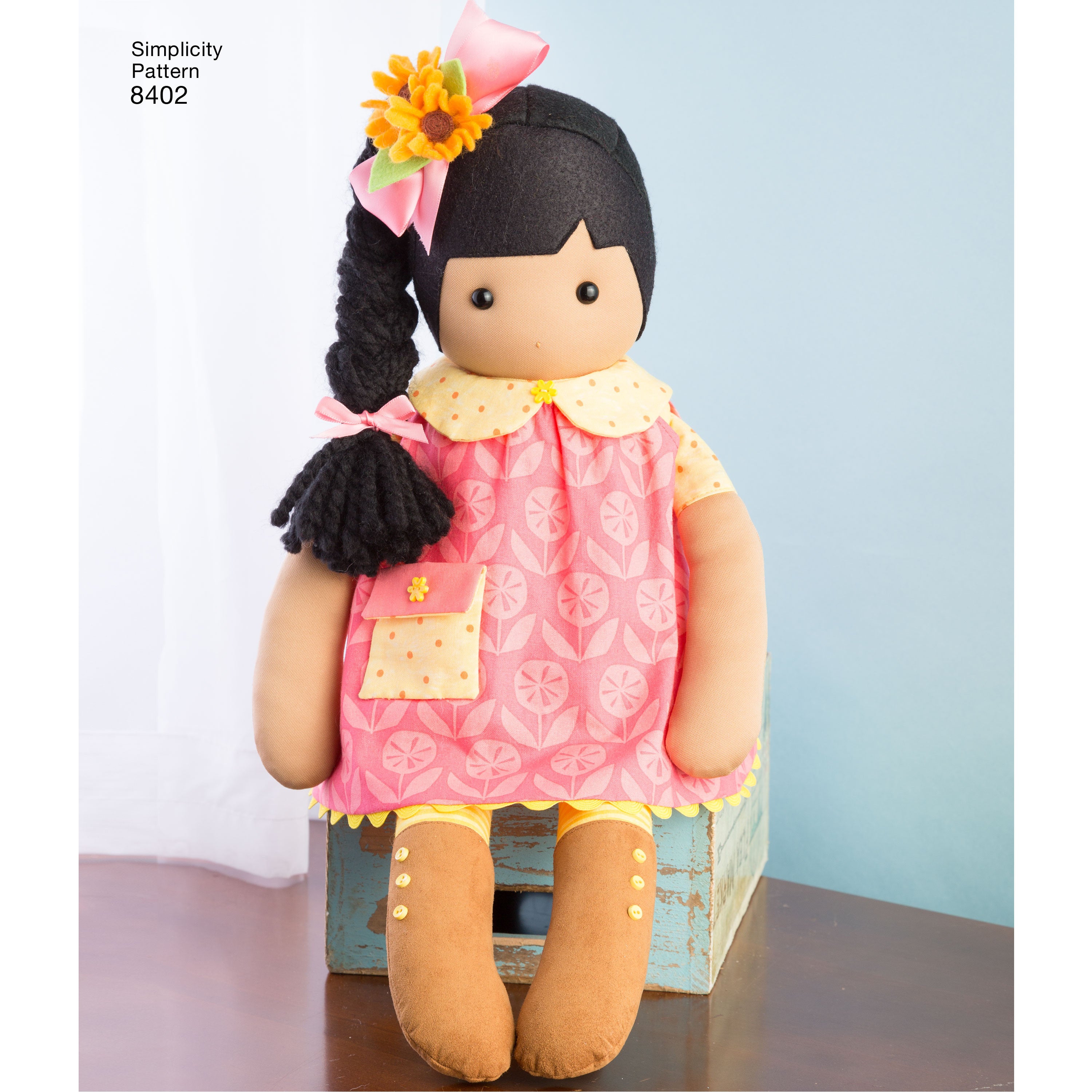 Simplicity Pattern 8402 Stuffed Dolls With Clothes from Jaycotts Sewing Supplies