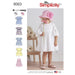 Simplicity Pattern 8563 | Toddler Dresses and Hat from Jaycotts Sewing Supplies