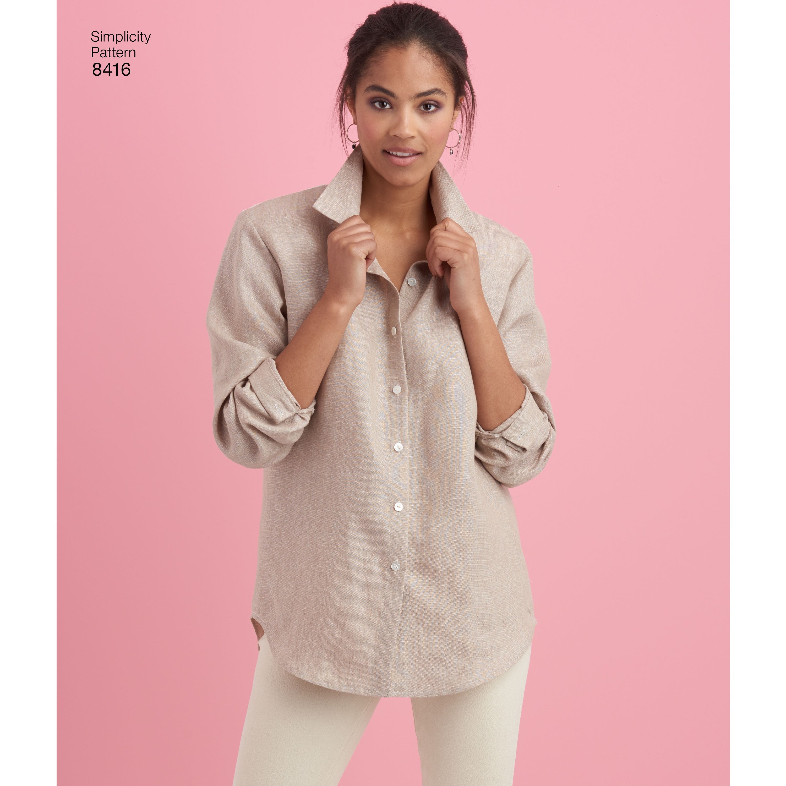 Simplicity Pattern 8416 misses shirt with back variations from Jaycotts Sewing Supplies