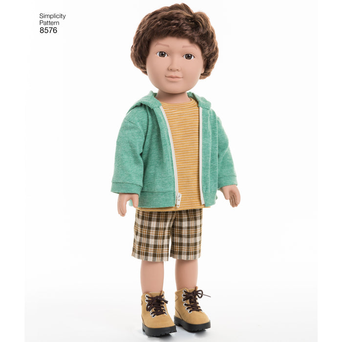 Simplicity Pattern 8576 Unisex doll clothes from Jaycotts Sewing Supplies