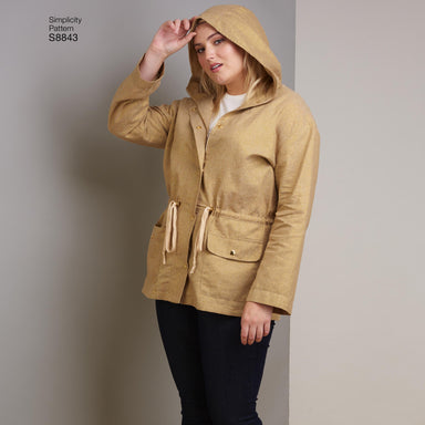 Simplicity Pattern 8843 misses anorak jacket pattern from Jaycotts Sewing Supplies