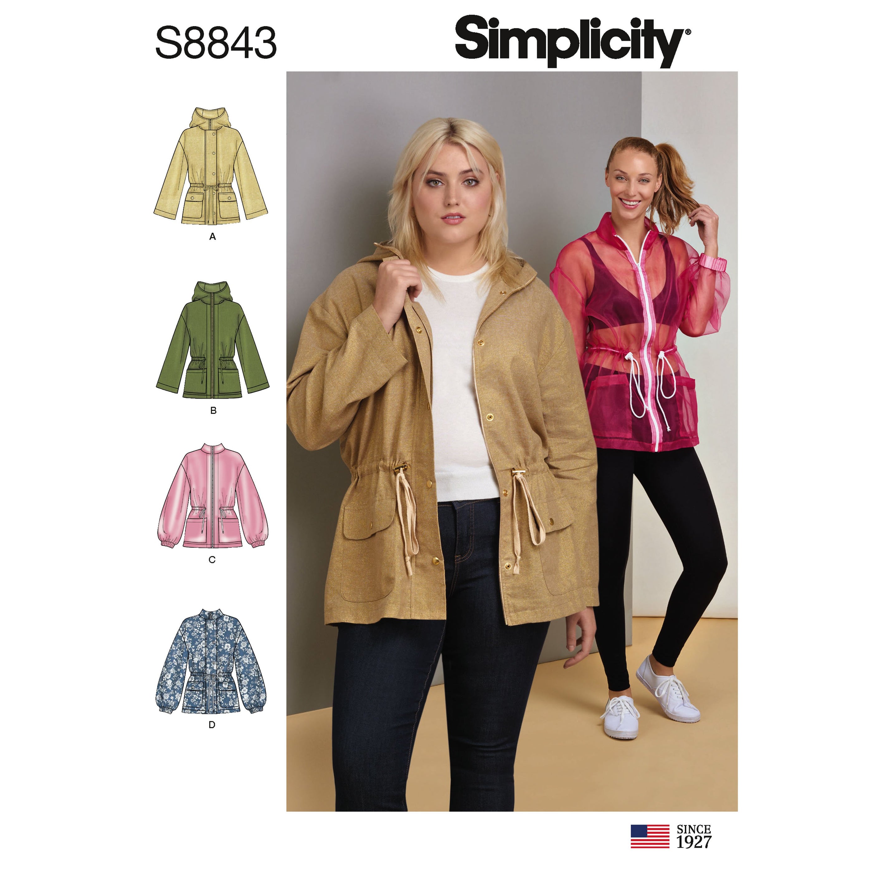 Simplicity Pattern 8843 misses anorak jacket pattern — jaycotts.co.uk ...
