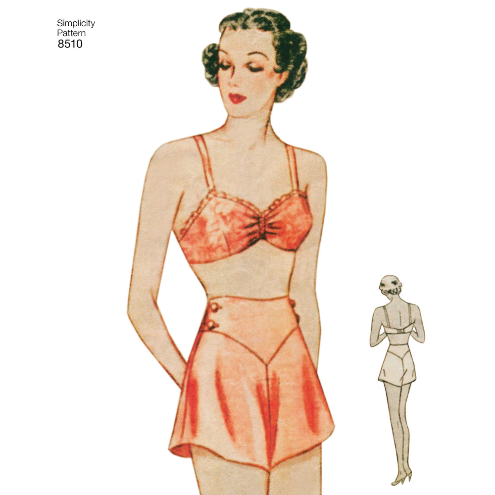 1940s Pattern, Bra, Brassiere, Pantie Knickers - Bust 38 (96.5 cm) –  Vintage Sewing Pattern Company