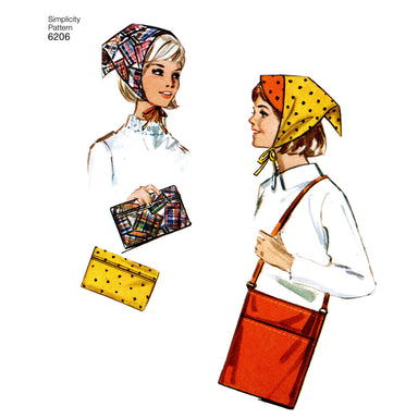 Simplicity Pattern 6206 Vintage Gift and Accessories from Jaycotts Sewing Supplies