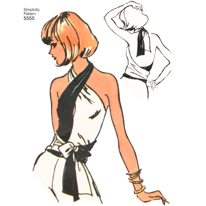 Simplicity Pattern 5555 Wrap and tie halter