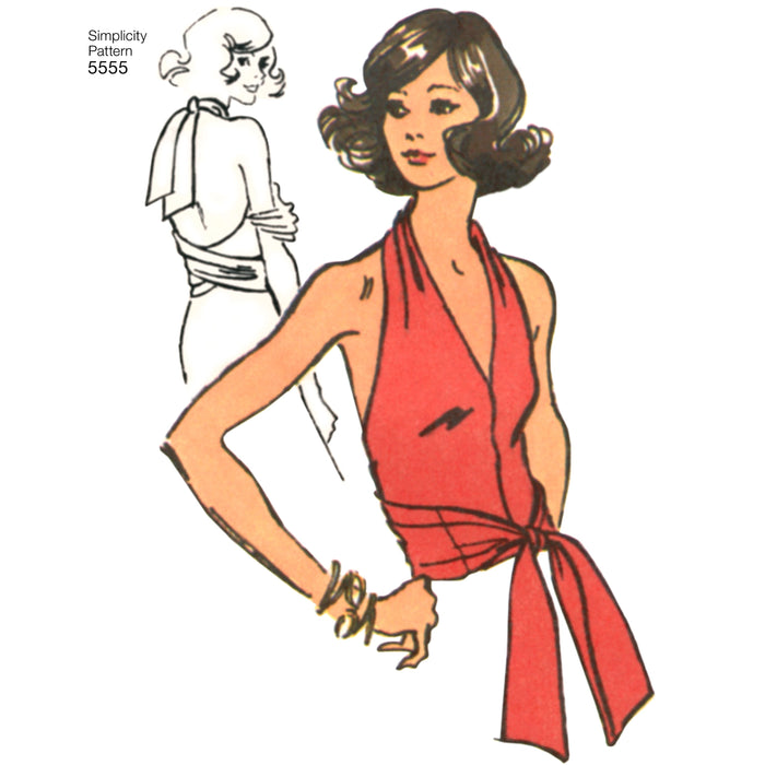 Simplicity Pattern 5555 Wrap and tie halter