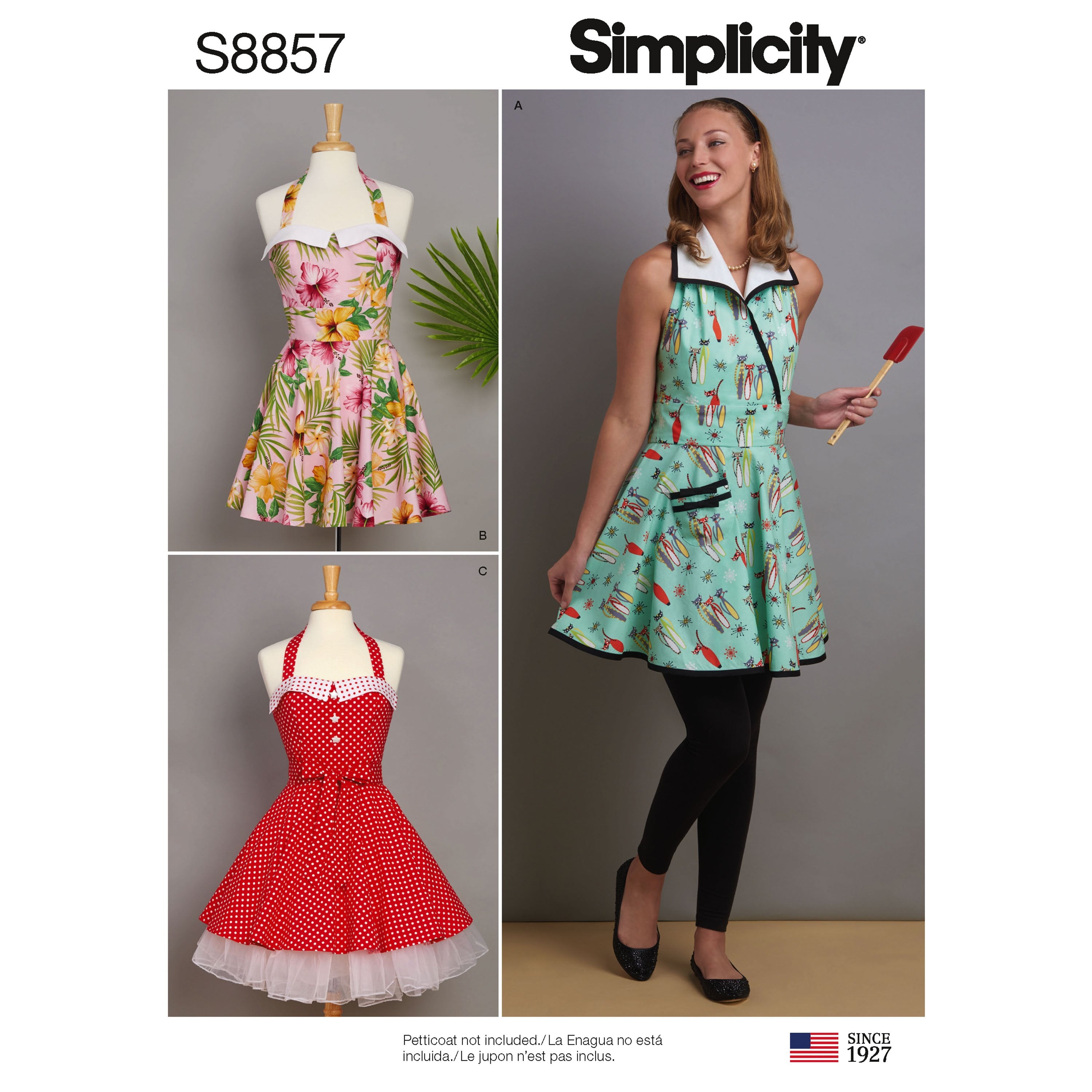 Simplicity Pattern 8857 Misses' Aprons Sewing Pattern from Jaycotts Sewing Supplies