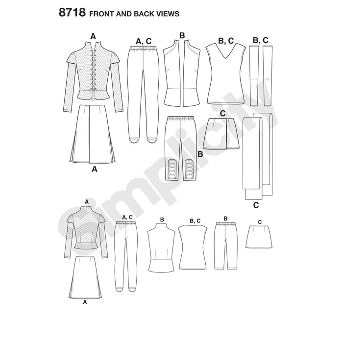 Simplicity Pattern 8718 womens-warrior-costumes from Jaycotts Sewing Supplies