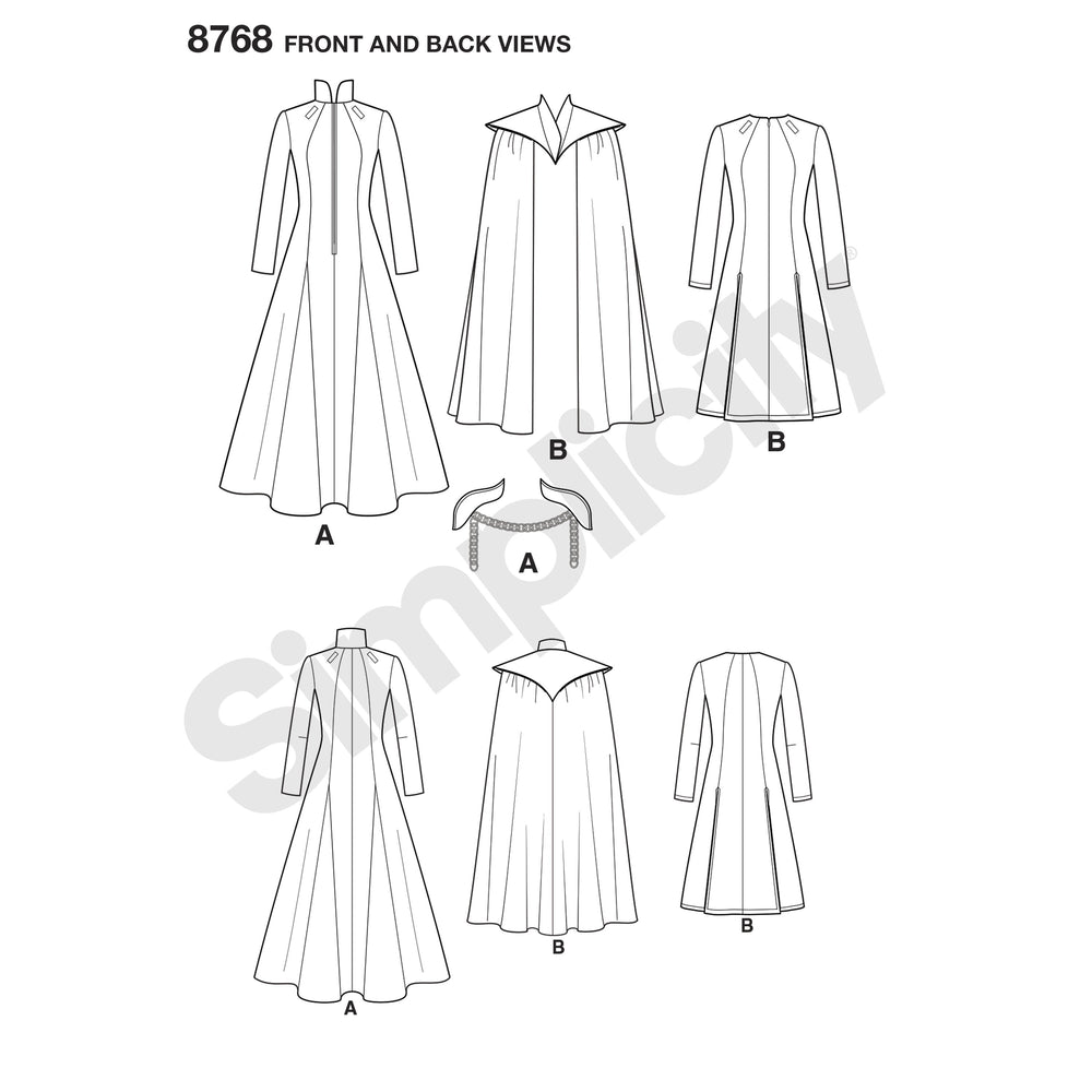 Simplicity Pattern 8768  classic costumes from Jaycotts Sewing Supplies