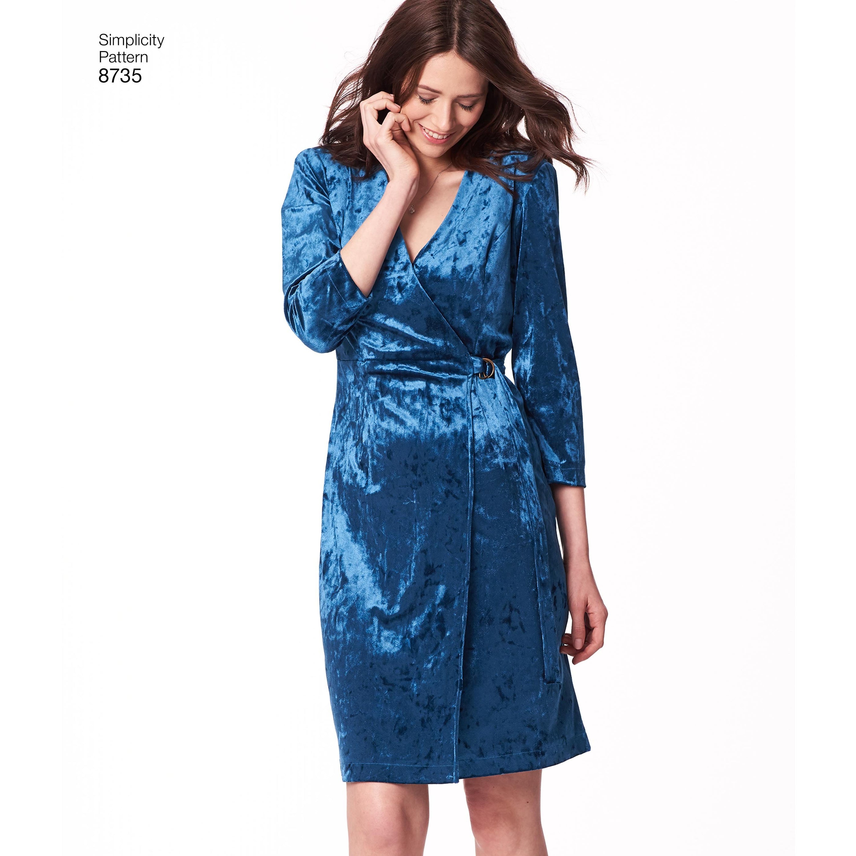 Simplicity Pattern 8735 petite wrap dress — jaycotts.co.uk - Sewing ...