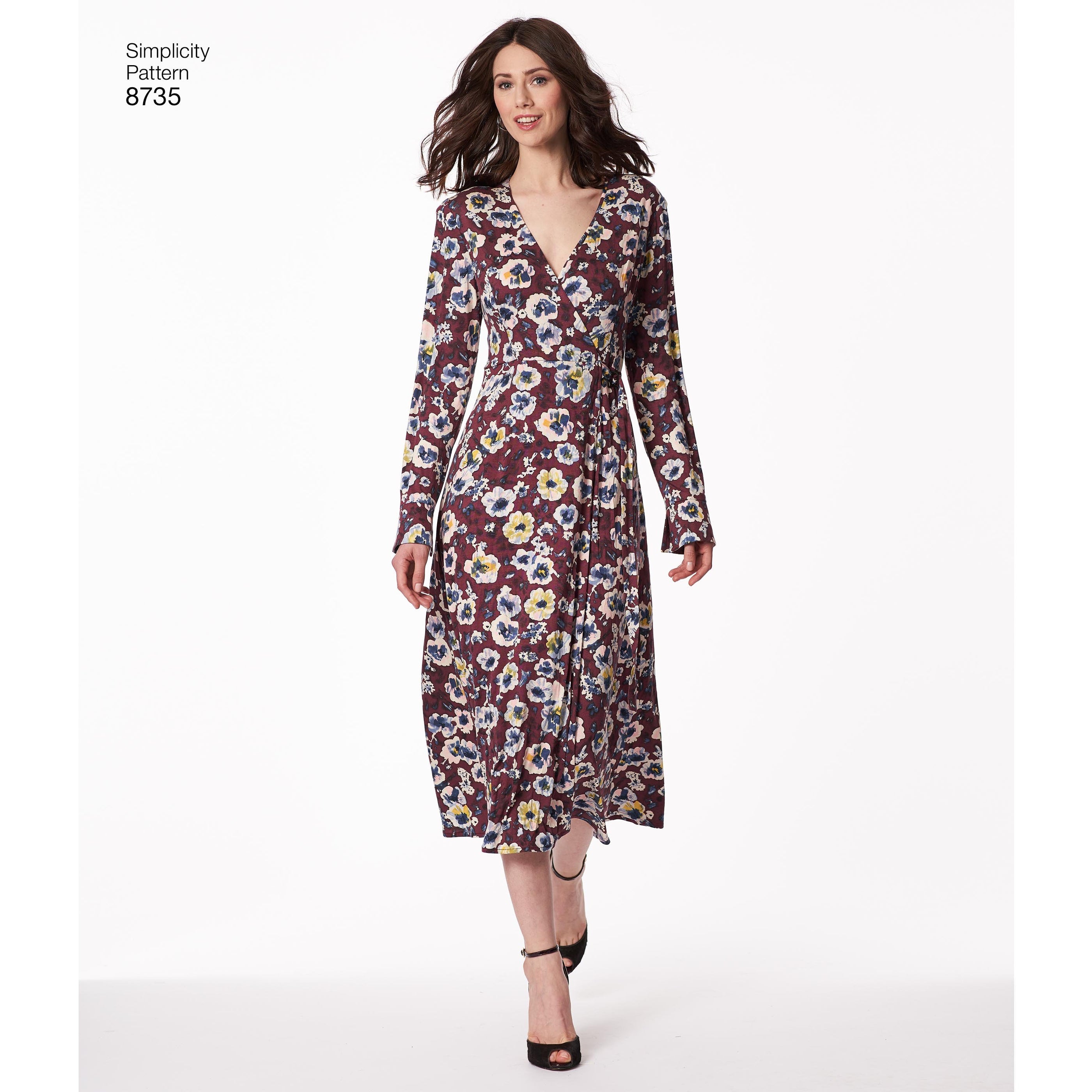 Simplicity Pattern 8735 petite wrap dress — jaycotts.co.uk - Sewing ...
