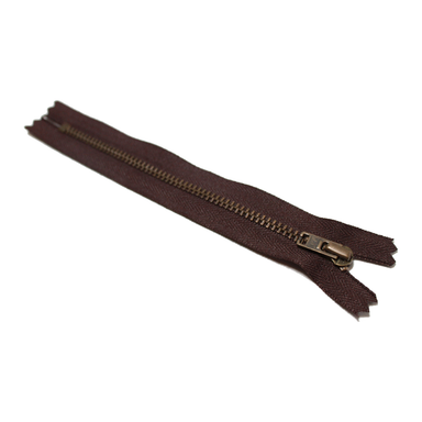 Trouser Zip: Antique Brass | Brown 570 from Jaycotts Sewing Supplies