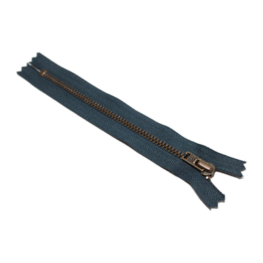 Trouser Zip: Antique Brass | Dark Grey 579 from Jaycotts Sewing Supplies