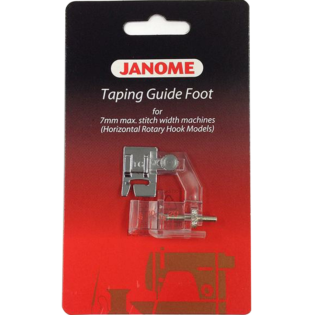 Janome Taping Guide Foot / adjustable bias binder from Jaycotts Sewing Supplies