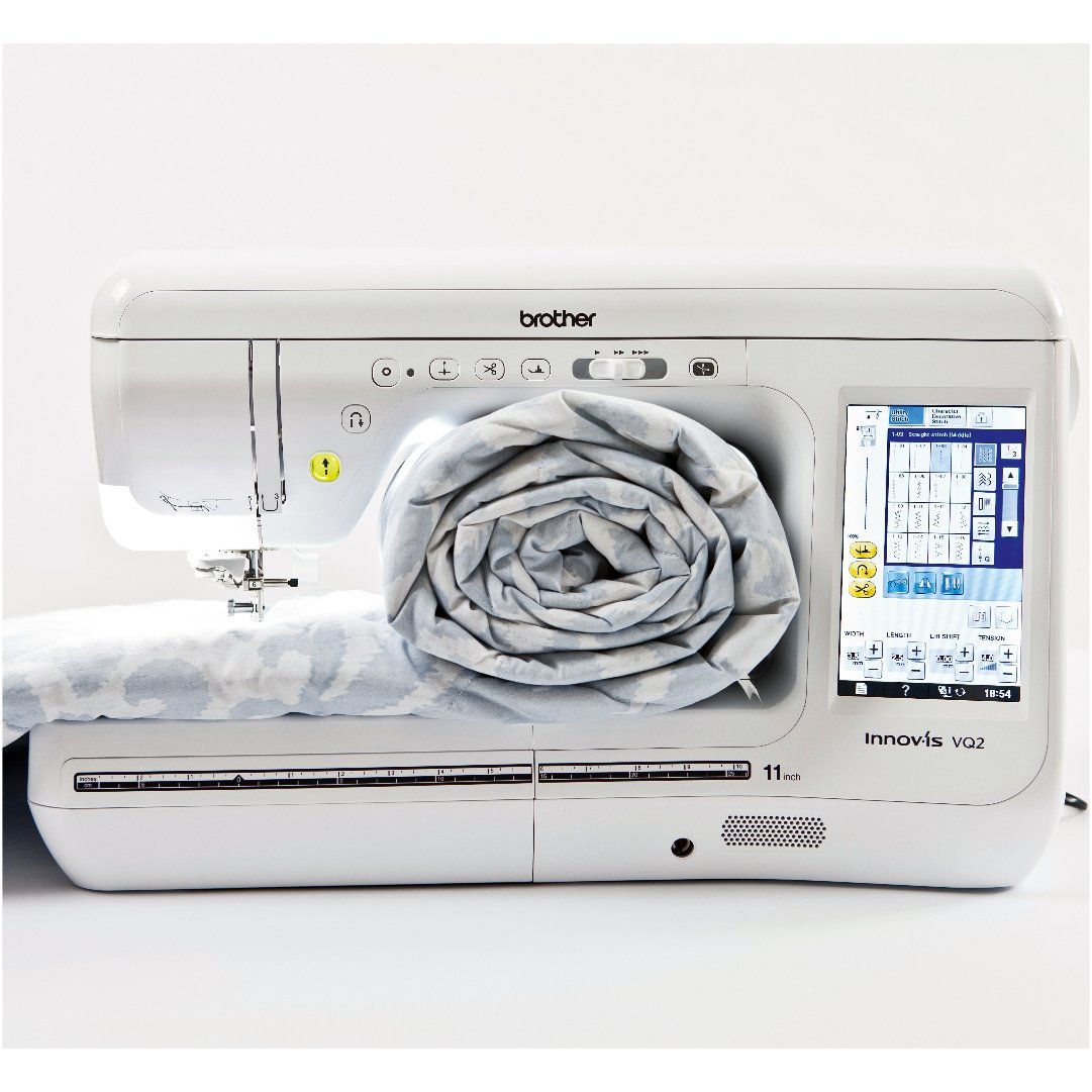 Great space for quilting with Brother VQ2 long arm sewing machine from Jaycotts Sewing Supplies