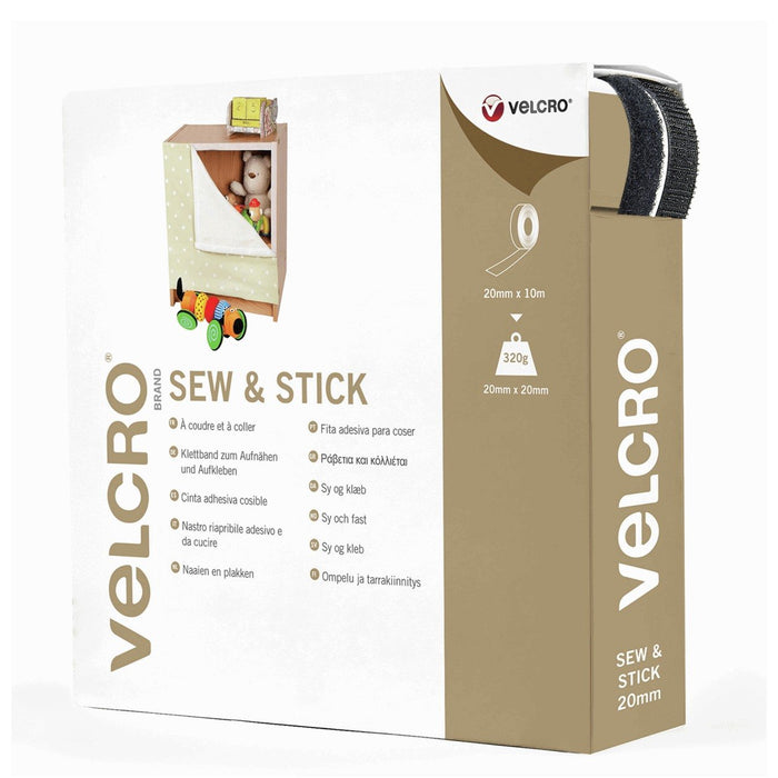 VELCRO® Brand - 10m roll hook and loop tape from Jaycotts Sewing Supplies