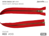 YKK Open End Zip - Heavy Duty, Antique Brass |  519 Red from Jaycotts Sewing Supplies