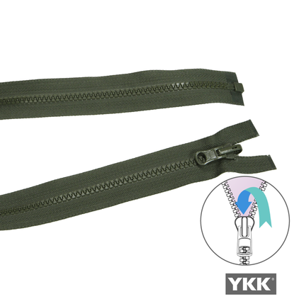Reversible Open End Zip KHAKI from Jaycotts Sewing Supplies