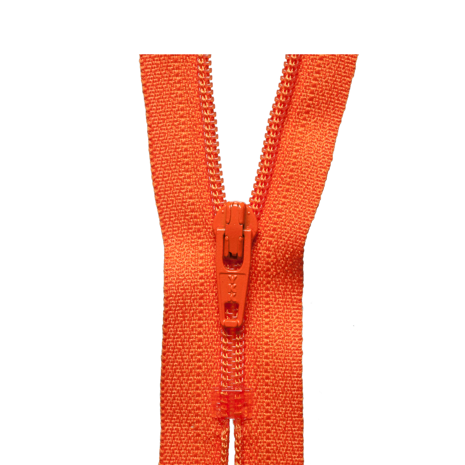 YKK Regular Zip - Tangerine from Jaycotts Sewing Supplies