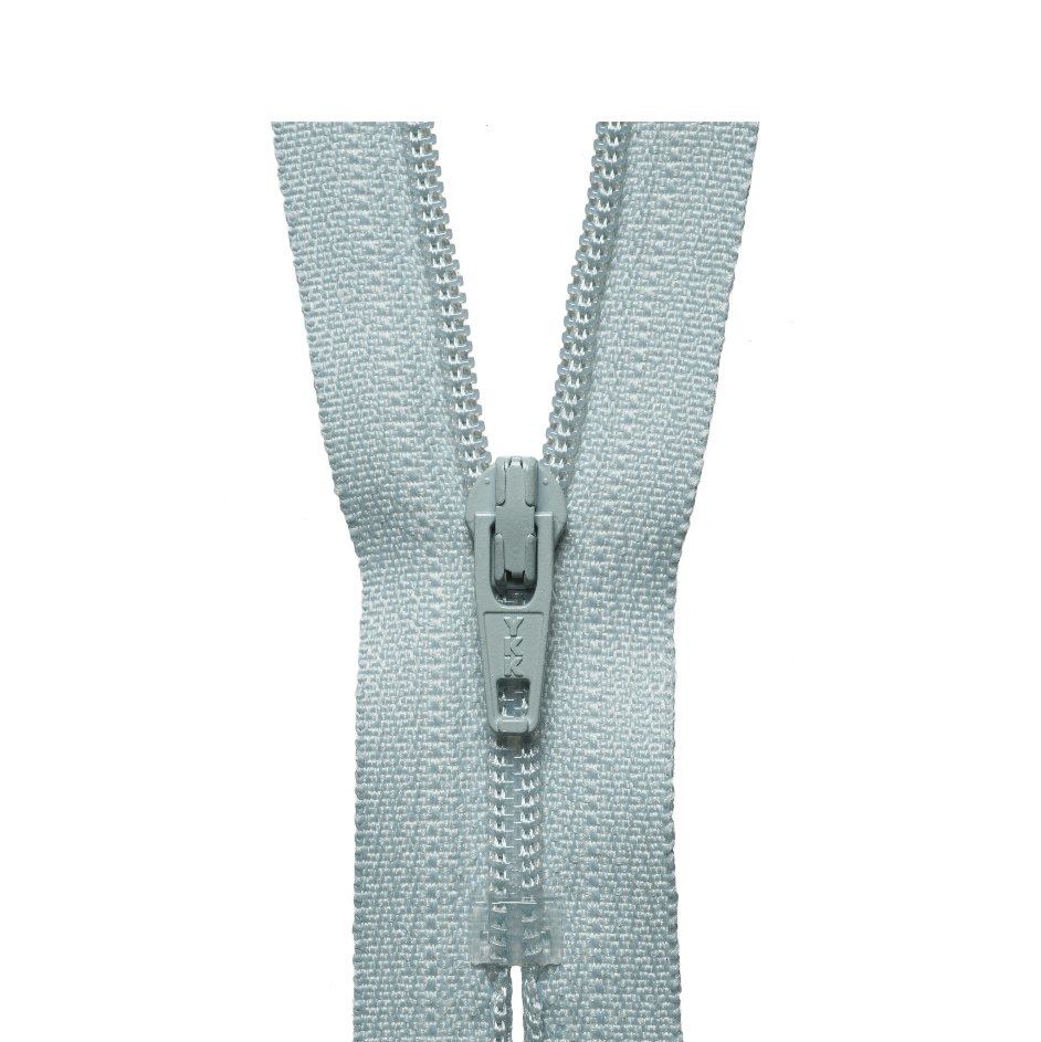 YKK Regular Zip - Light Grey from Jaycotts Sewing Supplies